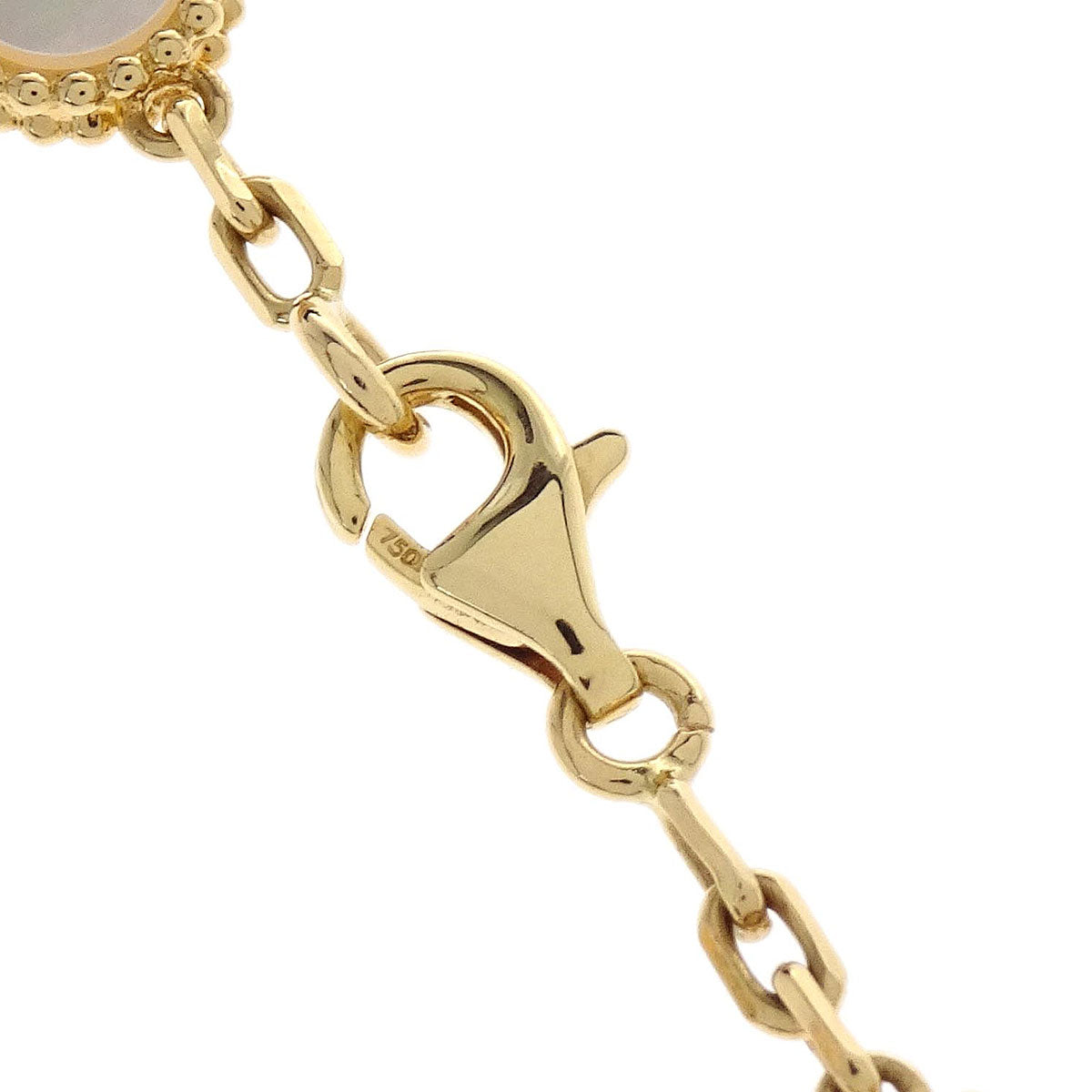 Van Cleef & Arpels Alhambra 20P Necklace Mother of Pearl Au750 Jewelry