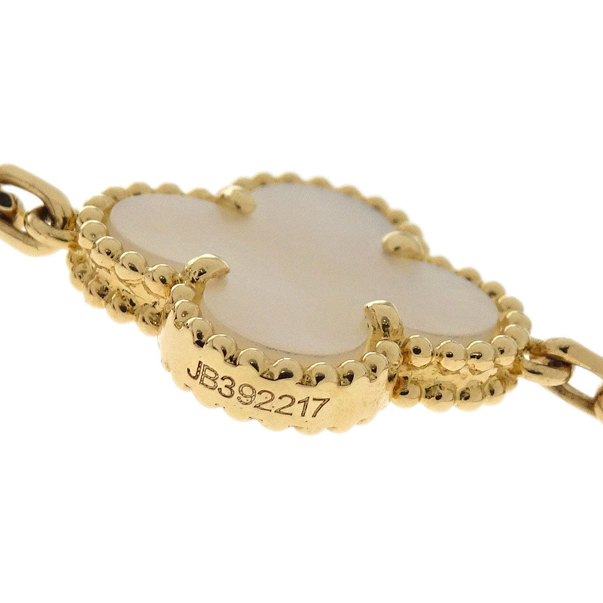 Van Cleef & Arpels Alhambra 20P Necklace Mother of Pearl Au750 Jewelry