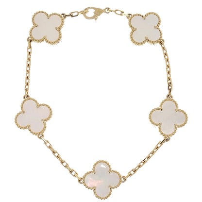 Van Cleef & Arpels Alhambra Bracelet Mother of Pearl Gold Au750 Jewelry