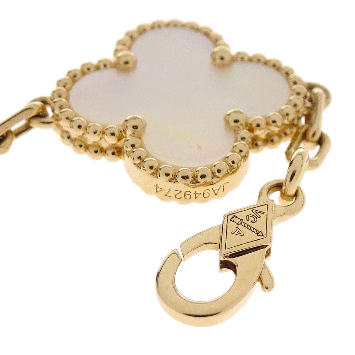 Van Cleef & Arpels Alhambra Bracelet Mother of Pearl Gold Au750 Jewelry