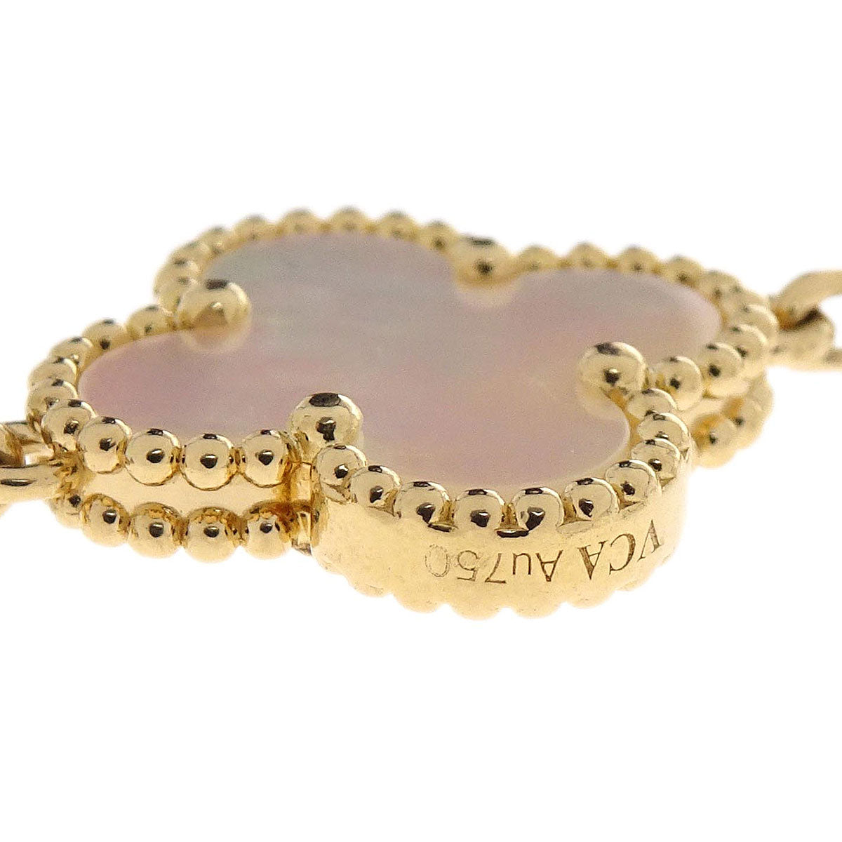 Van Cleef & Arpels Alhambra Bracelet Mother of Pearl Gold Au750 Jewelry
