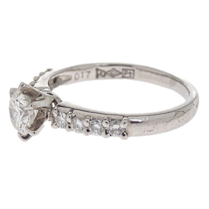 Ring Pt900 Diamond Silver #48 Jewelry
