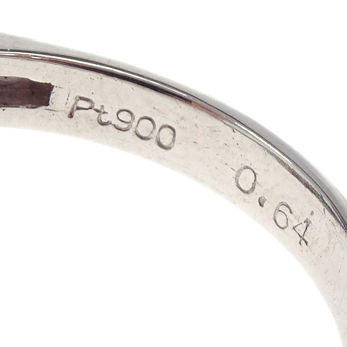 Ring Pt900 Silver Emerald Diamond #52 Jewelry