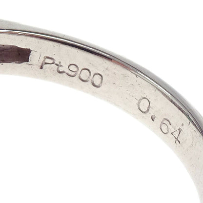 Ring Pt900 Silver Emerald Diamond #52 Jewelry