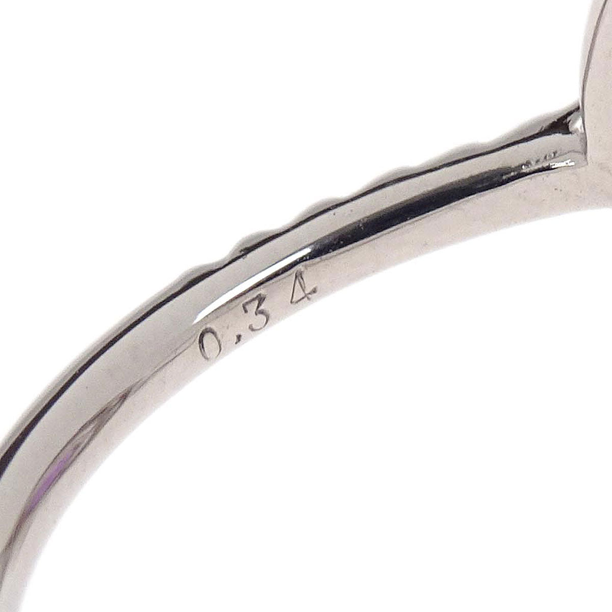 Ring Pt900 Silver Pink Sapphire Diamond #52 Jewelry