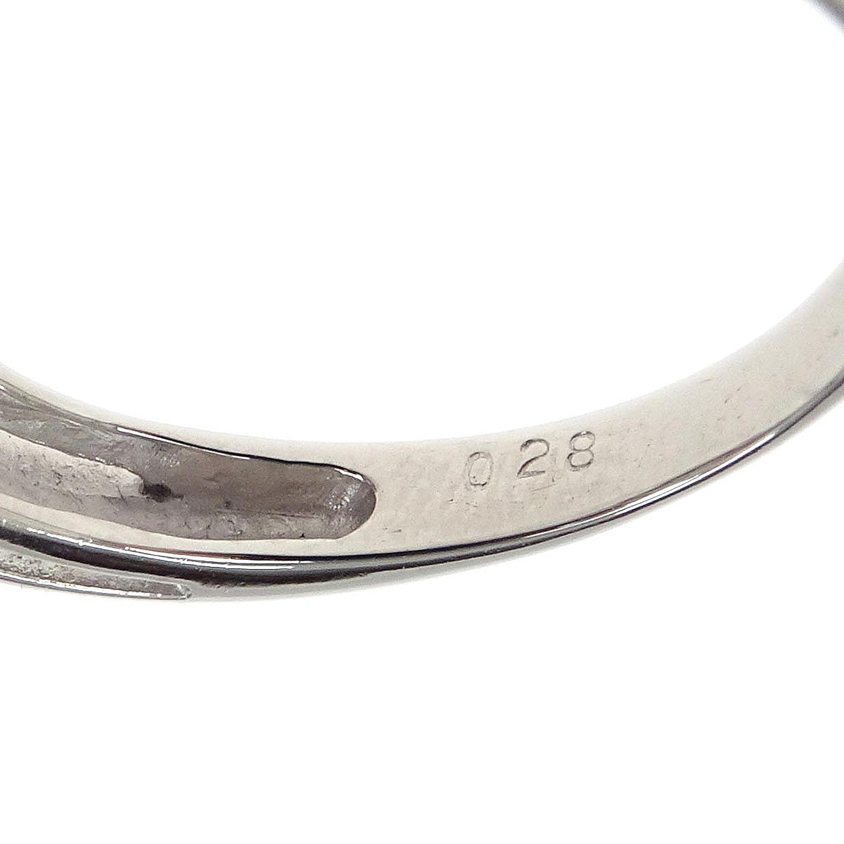 Ring Pt900 Ruby Diamond Silver #50 Jewelry