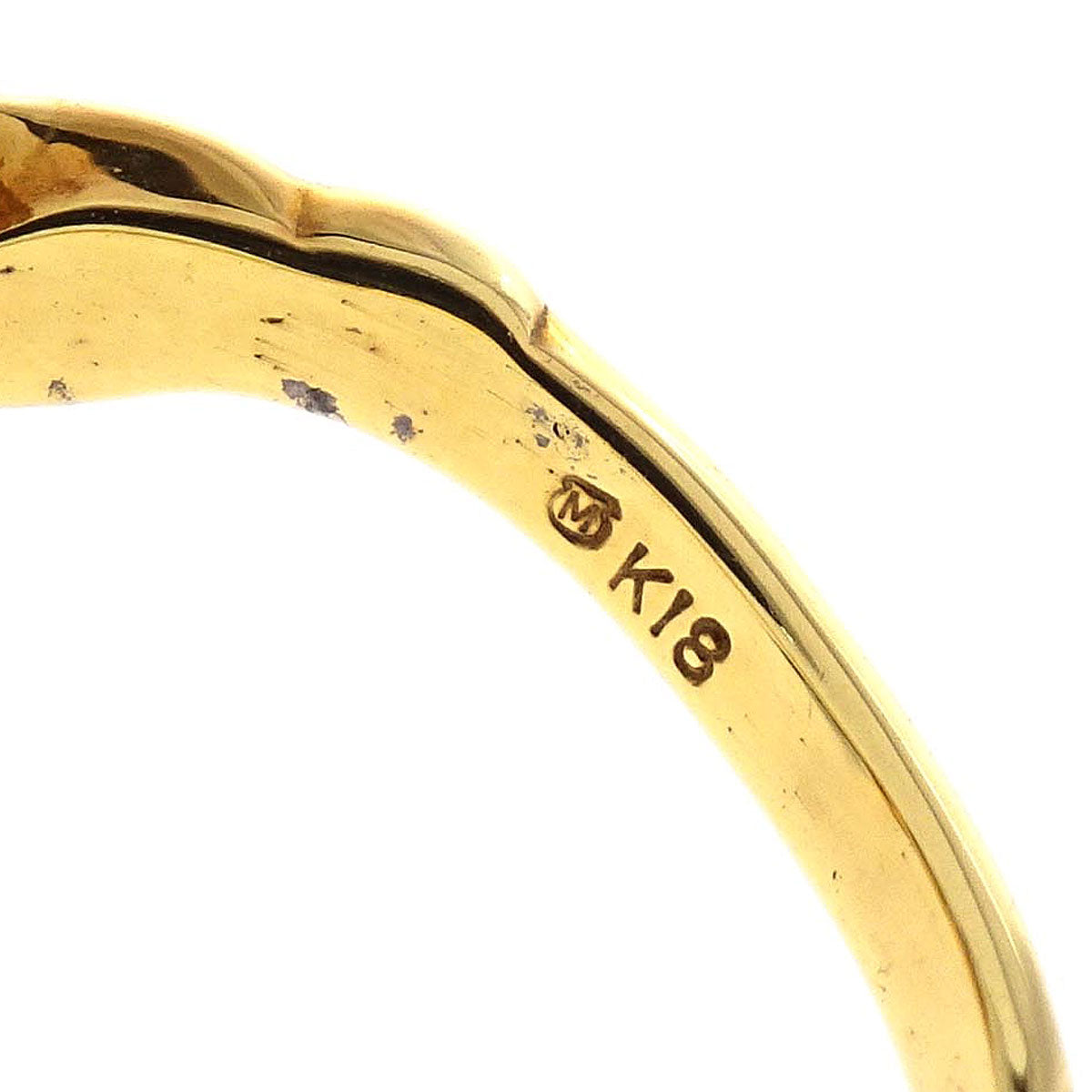 Mikimoto Ring 18K Genuine Pearl Diamond Gold #50