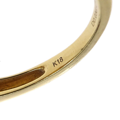 Ring 18K Gold Citrine Diamond #52 Jewelry