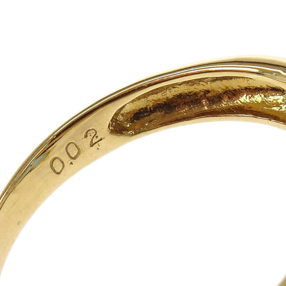 Ring 18K Blue Topaz Diamond Gold #54 Jewelry