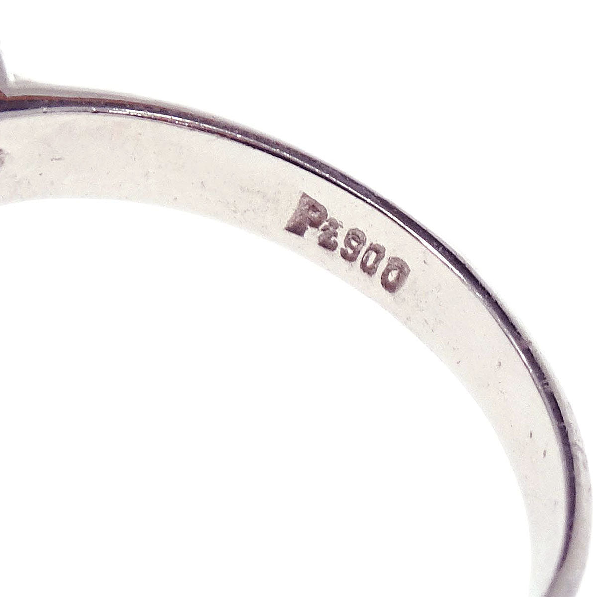 Ring Pt900 Silver Garnet Diamond #53 Jewelry