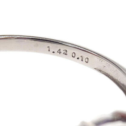 Ring Pt900 Silver Tanzanite Diamond #53 Jewelry