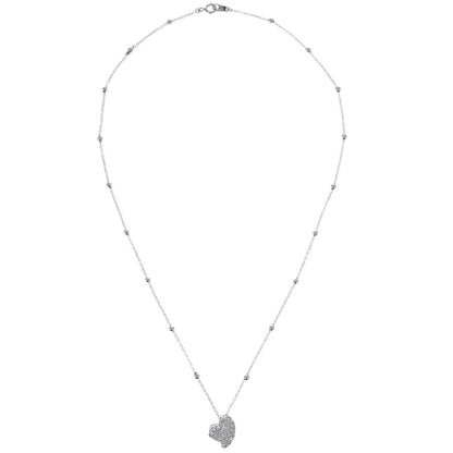 Pendant Necklace 750 Diamond Silver Jewelry