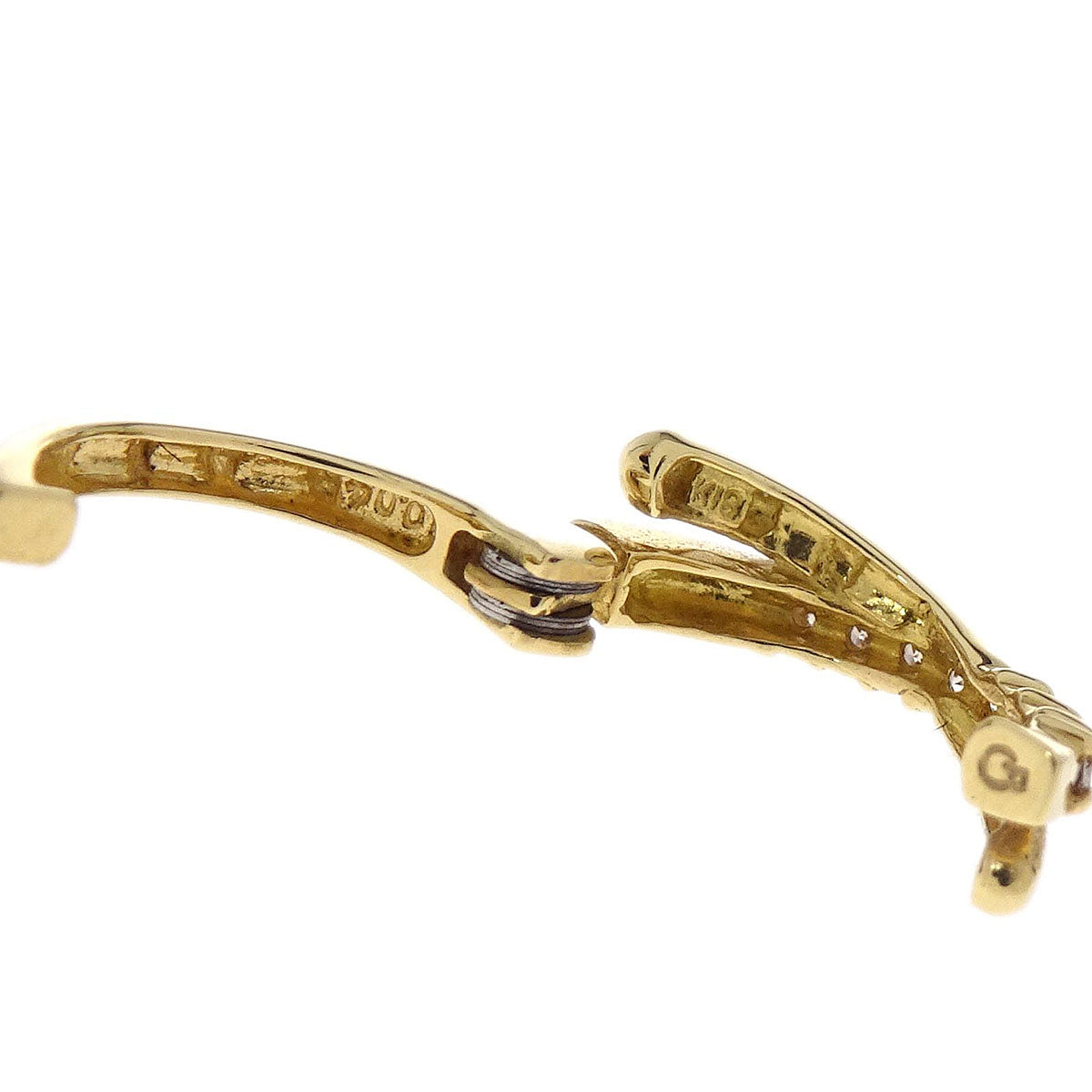 Hoop Clip-On Earrings Diamond 18K Jewelry