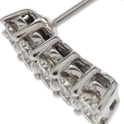 Pierced Earrings 18KWG Diamond Silver Jewelry