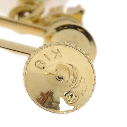 Mikimoto Dangle Clip-On Earrings Pearl Diamond 18K Jewelry