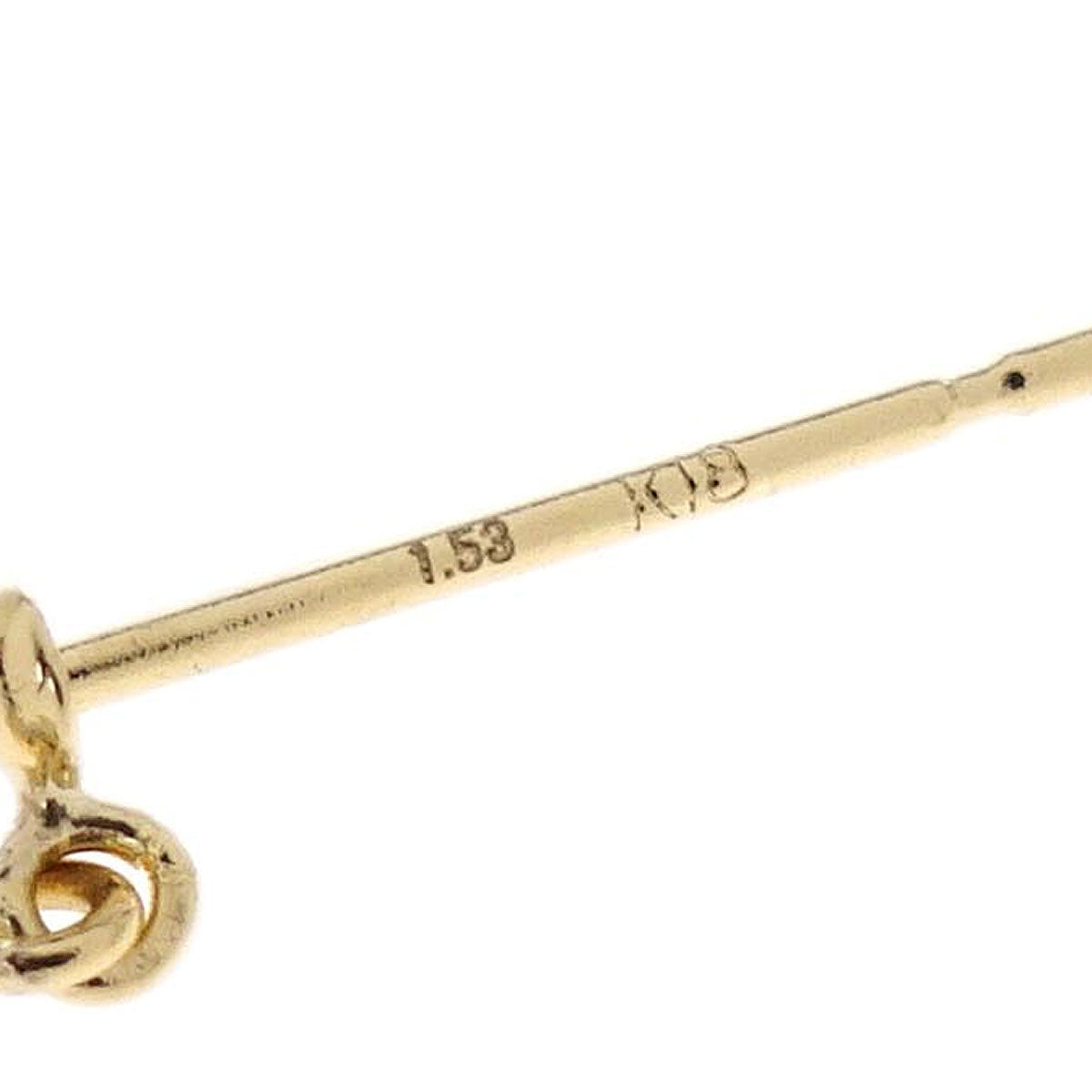 Pierced Earrings 18K Blue Topaz Jewelry