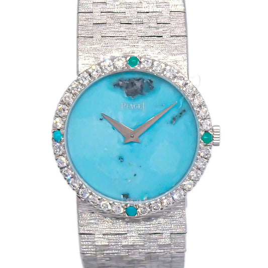Piaget Tradition Turquoise Ref.9706A6 Manual-winding Watch 18KWG