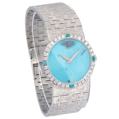Piaget Tradition Turquoise Ref.9706A6 Manual-winding Watch 18KWG