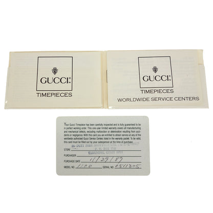 Gucci 11/12 Change Bezel Chameleon Quartz Watch SS