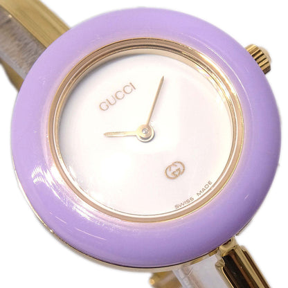 Gucci 11/12 Change Bezel Chameleon Quartz Watch SS