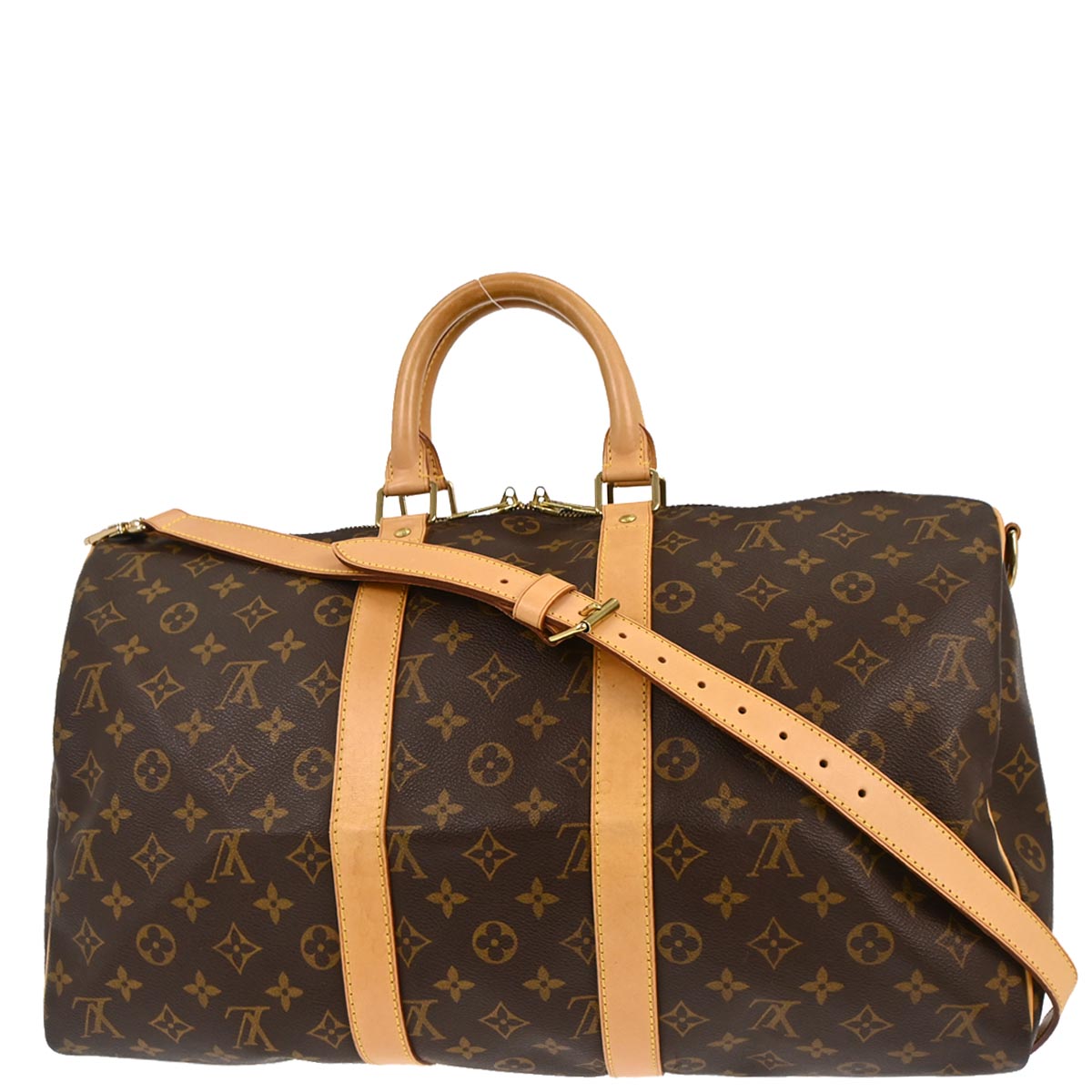 Louis Vuitton Monogram Keepall 45 Bandouliere Handbag M41418