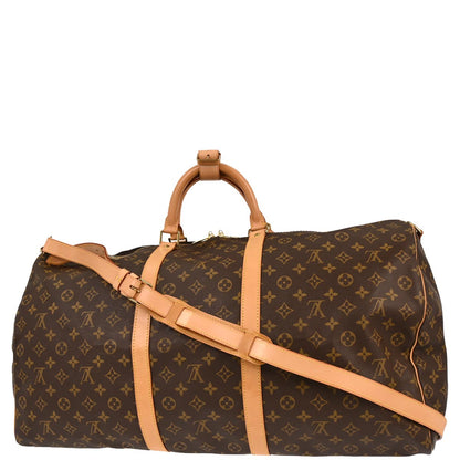 Louis Vuitton Monogram Keepall Bandouliere 60 Duffle Bag M41412