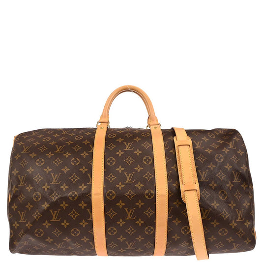 Louis Vuitton Monogram Keepall Bandouliere 55 Duffle Bag M41414