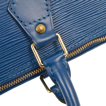 Louis Vuitton Blue Epi Speedy 25 Handbag M43015