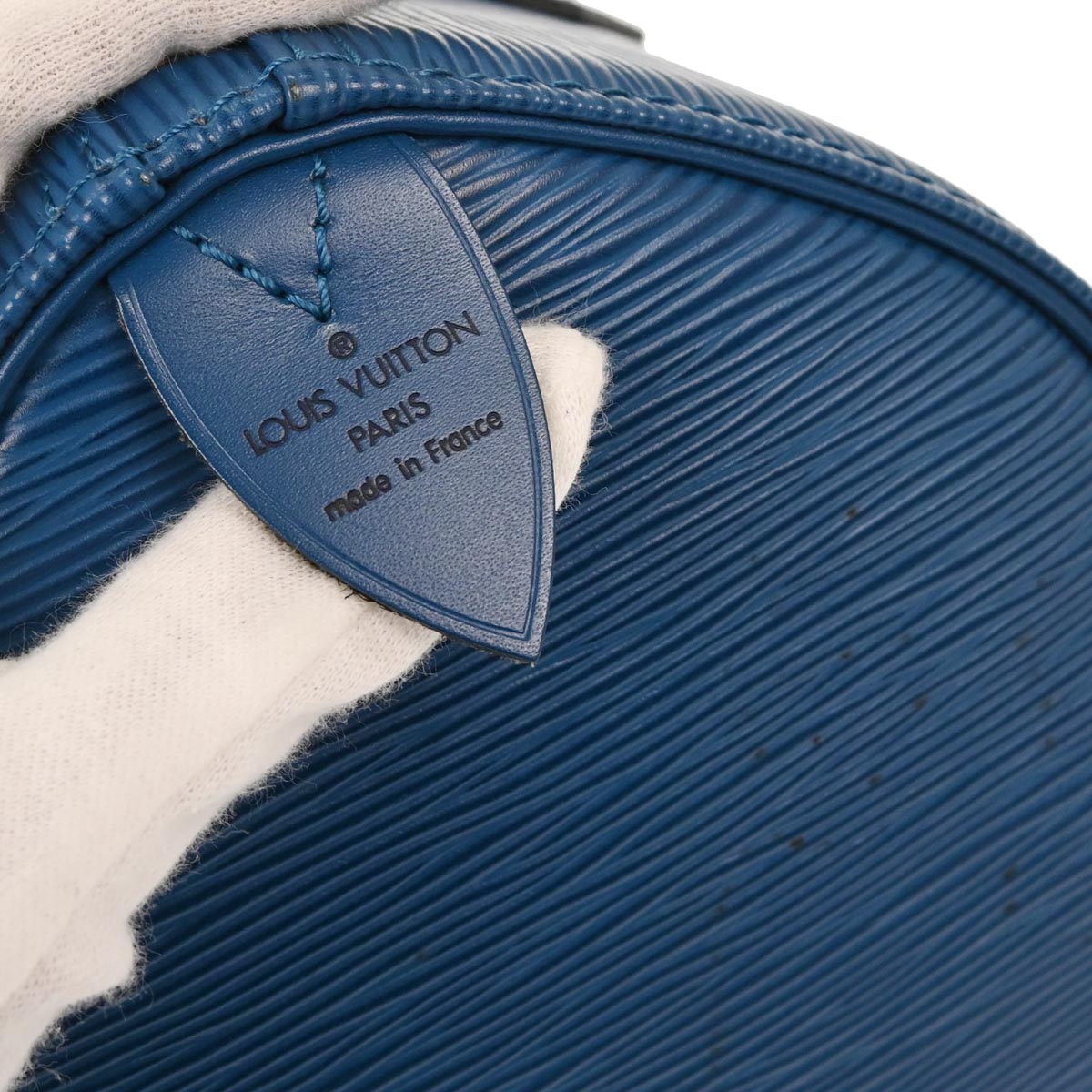 Louis Vuitton Blue Epi Speedy 25 Handbag M43015