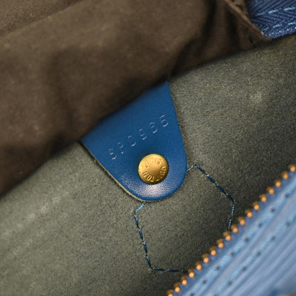 Louis Vuitton Blue Epi Speedy 25 Handbag M43015