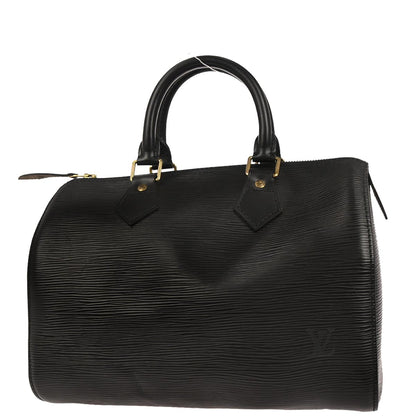 Louis Vuitton Black Epi Speedy 25 Handbag M43012