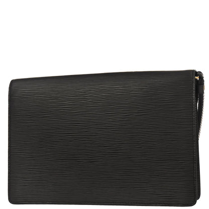 Louis Vuitton Black Epi Pochette Serie Dragonne Clutch Bag M52612