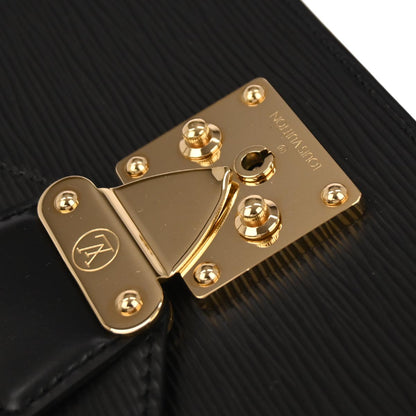 Louis Vuitton Black Epi Pochette Serie Dragonne Clutch Bag M52612