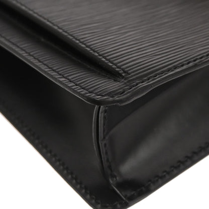 Louis Vuitton Black Epi Pochette Serie Dragonne Clutch Bag M52612