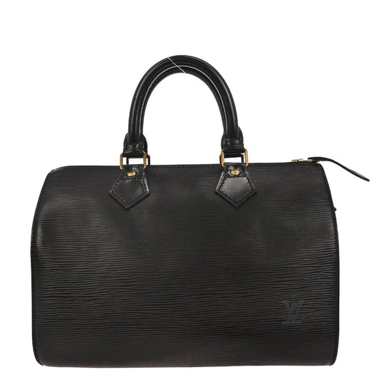Louis Vuitton Black Epi Speedy 25 Handbag M43012