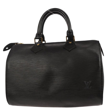 Louis Vuitton Black Epi Speedy 25 Handbag M43012
