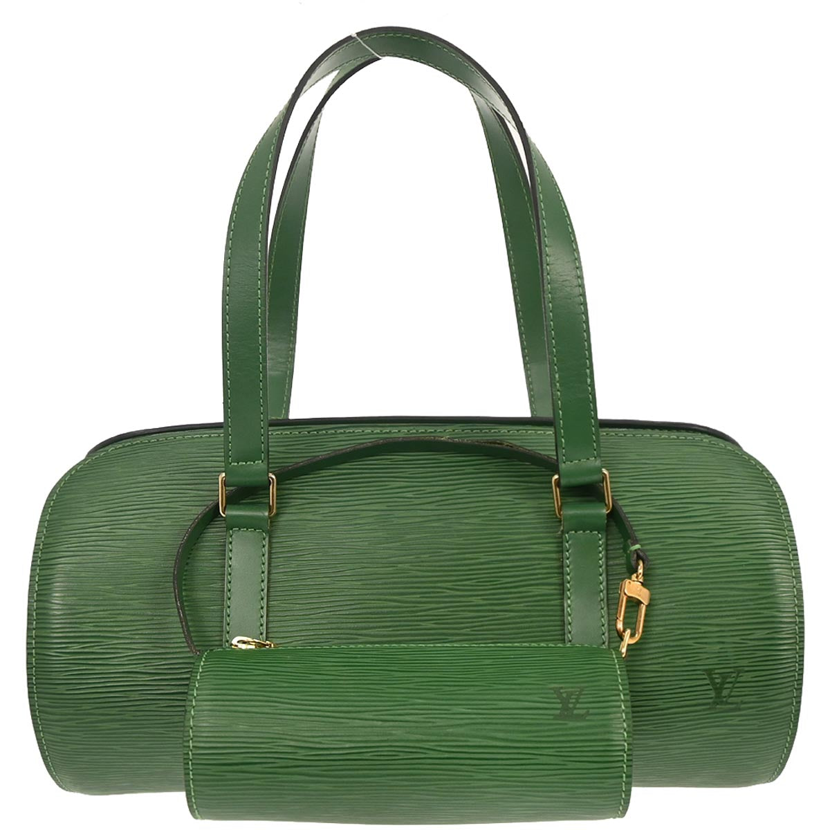 Louis Vuitton Green Epi Soufflot Handbag M52224