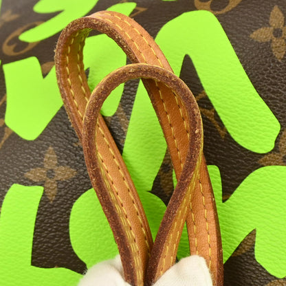 Louis Vuitton Green Monogram Graffiti Neverfull GM Tote Bag M93703