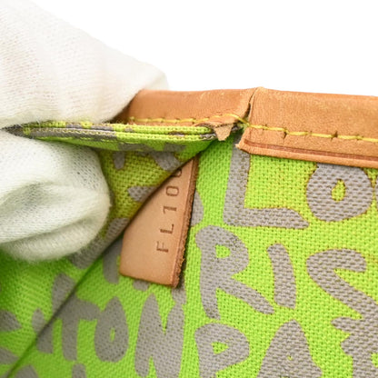 Louis Vuitton Green Monogram Graffiti Neverfull GM Tote Bag M93703