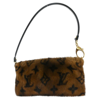 Louis Vuitton * Monogram Mink Pochette Milla MM Handbag M60182