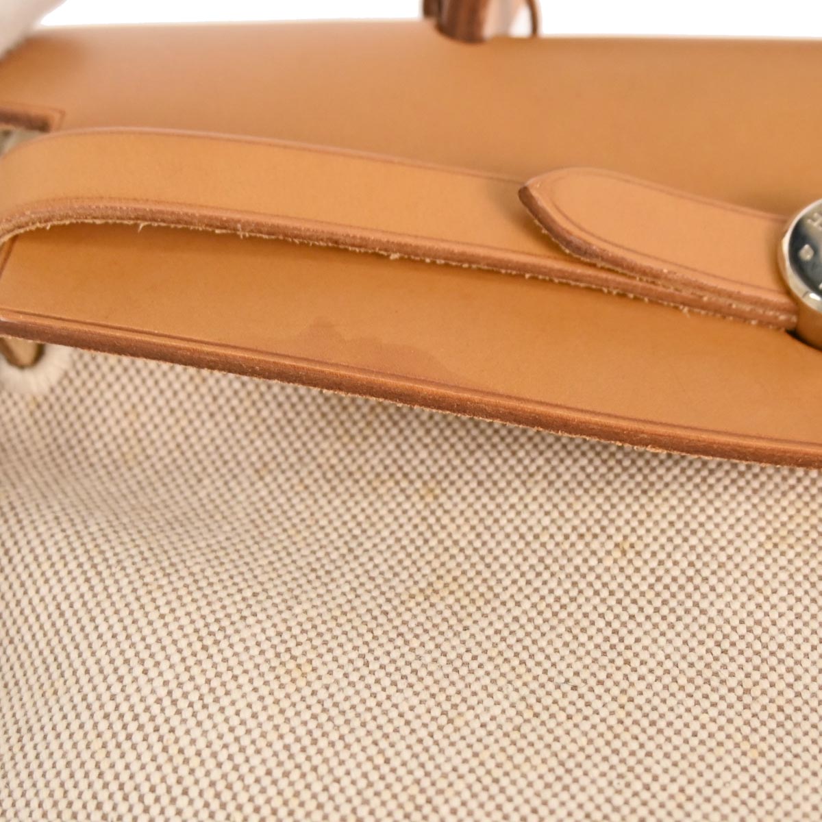 Hermes Natural Toile H Herbag a Dos 2 in 1 Backpack