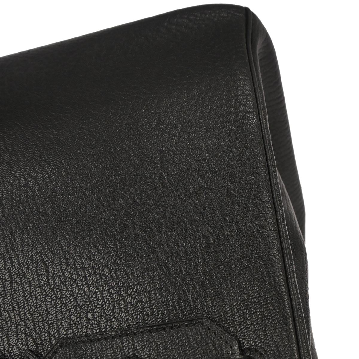 Hermes Black Chevre Coromandel Birkin 35 Handbag