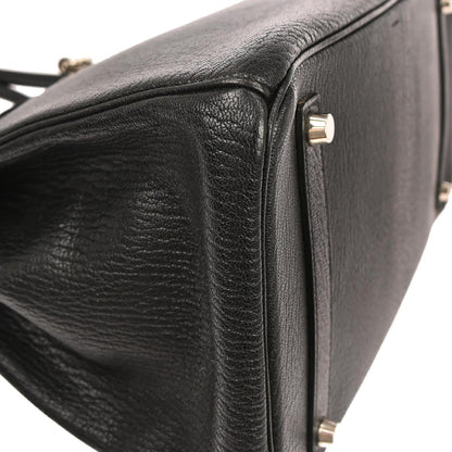 Hermes Black Chevre Coromandel Birkin 35 Handbag