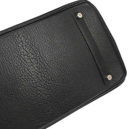 Hermes Black Chevre Coromandel Birkin 35 Handbag