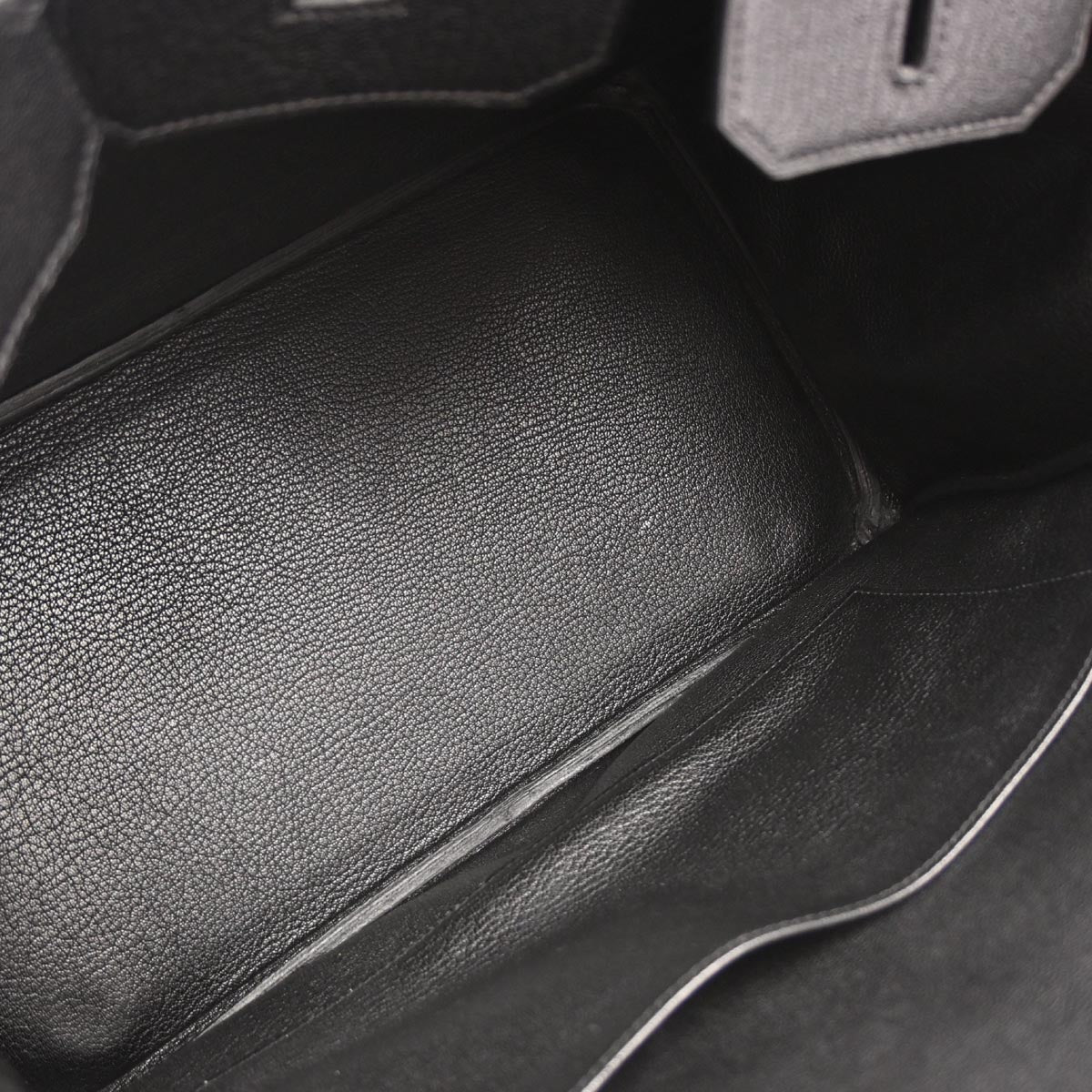 Hermes Black Chevre Coromandel Birkin 35 Handbag