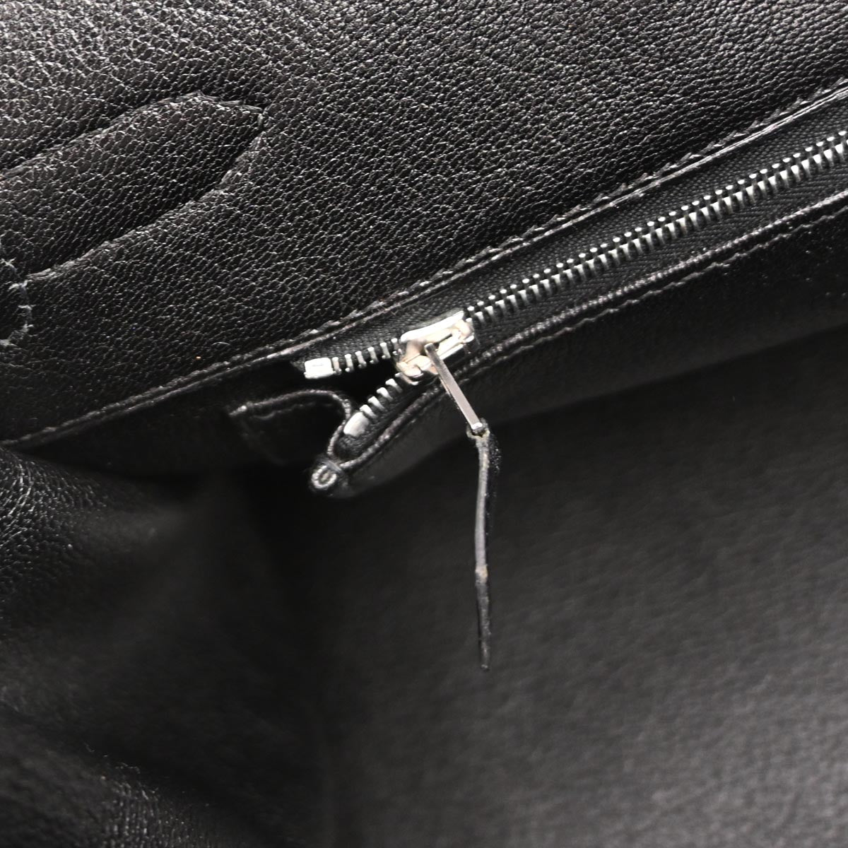 Hermes Black Chevre Coromandel Birkin 35 Handbag