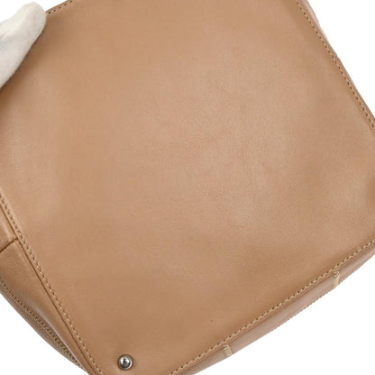 Chanel 2003-2004 Light Brown Calfskin Choco Bar Wild Stitch Drawstring Handbag