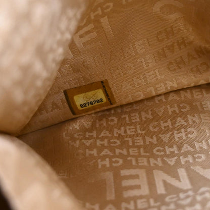 Chanel 2003-2004 Light Brown Calfskin Choco Bar Wild Stitch Drawstring Handbag