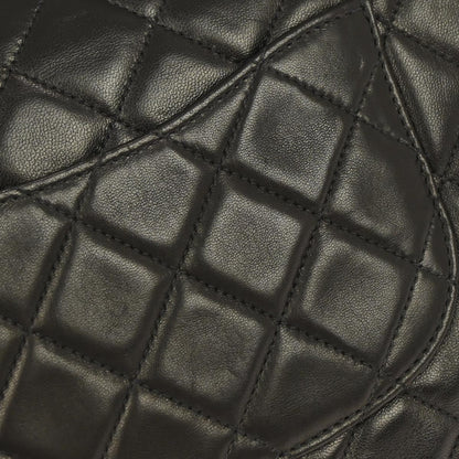 Chanel 1996-1997 Black Lambskin Single Flap Shoulder Bag