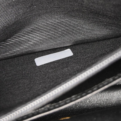 Chanel 1996-1997 Black Lambskin Single Flap Shoulder Bag